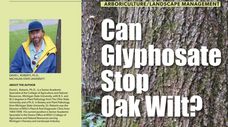 Glyphosate Stop Oak Wilt?