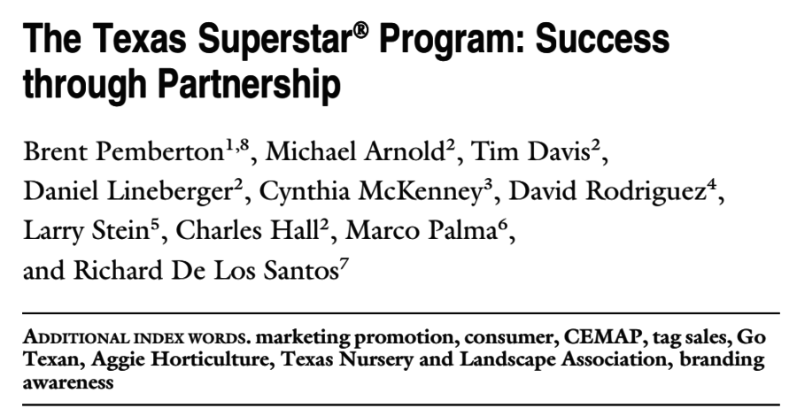 Texas Superstar Program