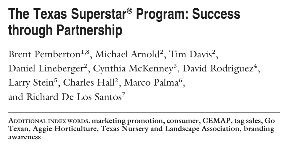 Texas Superstar Program