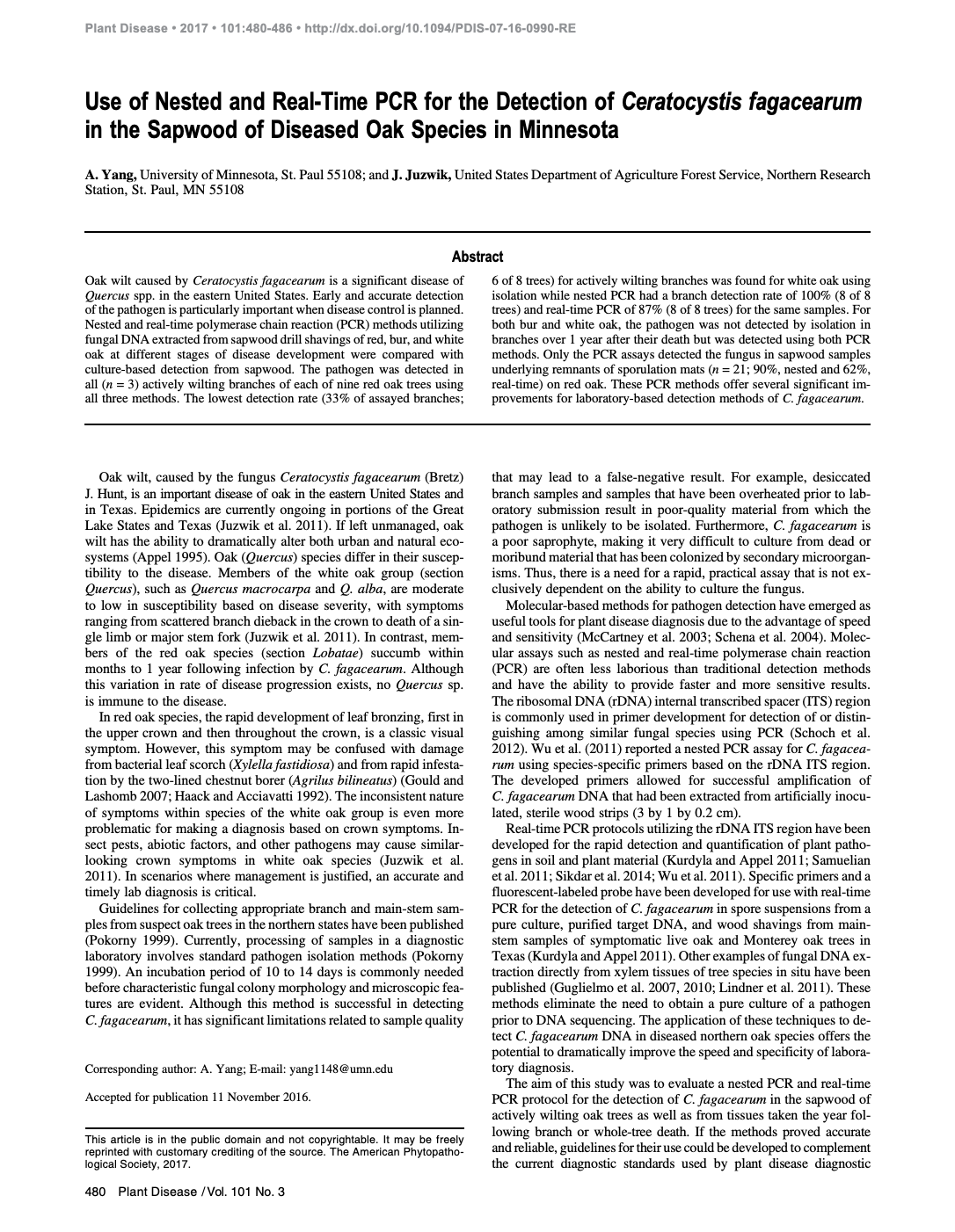 Nested and Real Time PCR Article