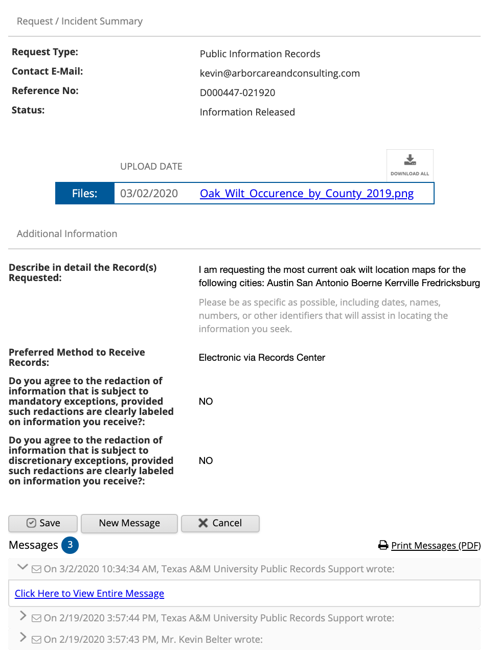 Public Information Act Oak Wilt Image 14